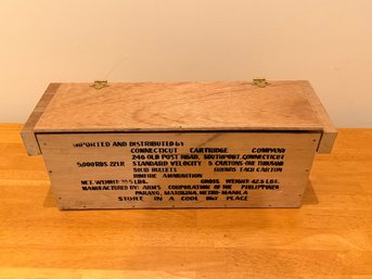Vintage Wood Ammo Box