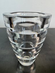 A Vintage Saint Louis Oxymore Crystal Vase