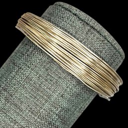 (A200) Thick Heavy Sterling Silver Multi Strand Cuff Bracelet