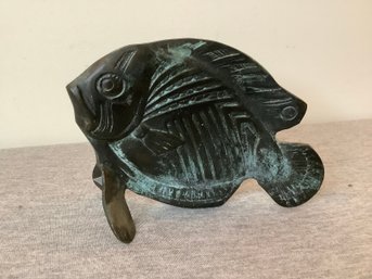 San Pacific Bronze Fish Figurine