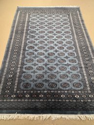 Denim Blue Bokara Carpet 6 X 8