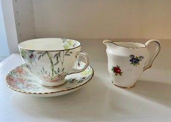Vintage Embassy Ware Tea Cup & Saucer  Crown Staffordshire Milk Server