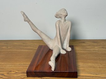 Klara Sever For Austin Productions 1976 Modernist Ballerina Dancer Sculpture