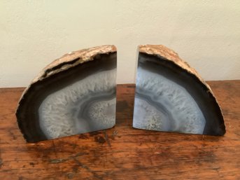 Agate Geode Bookends #3
