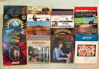 Vinyl Record Collection Including Duane Allman, Hank Williams & Sarah Vaughan
