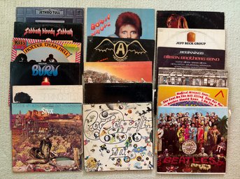 Vinyl Record Collection: Jeff Beck Group, Led Zeppelin, Iggy And The Stooges, David Bowie & The Beatles