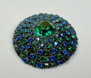 Vintage Blue And Green Robert Mandle Brooch