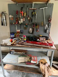 Contents Of Tool Bench - Incl. Solarline Dry Chemical Fire Extinguisher
