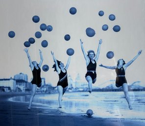 Trowbridge Antique Mirrored Framed Print From The Bettman Collection: Ballroom Dancers