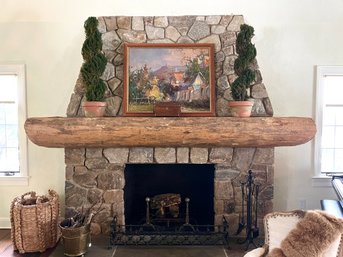 A Pair Of Spiral Juniper Topiaries In Terracotta Pots - From Mecox Gardens
