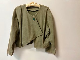 Vintage Setsako Asymmetrical Cotton Jacket, Made In France