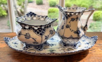 Royal Copenhagen Creamer And Sugar Set