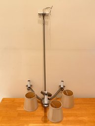 Modern Metal 3 Arm Chandelier With Shades