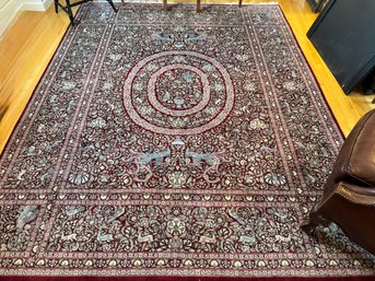 Persian Carpet With Figurative Motifs