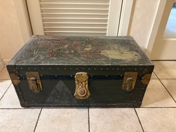Vintage West Point Storage Foot Locker / Trunk