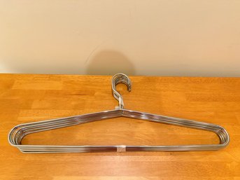 Set Of 9 Industrial Stainless Oversized Hangers