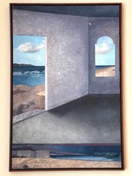 Barbara Kassel (B 1952) 'Interior Dream' Painting Oil On Canvas