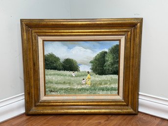 Eileen Jones Montrec Landscape Scene Original Oil Painting