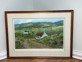 Edmund Sullivan Irish Landscape Pencil Signed Limited Edition Framed Lithograph
