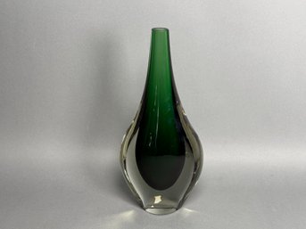 Beautiful Green Glass Vase