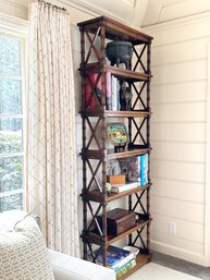 Bamboo Style Etagere Wood Shelf (1 Of 2)