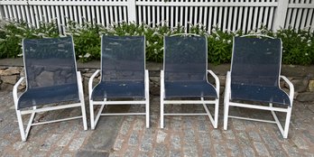 Four Woodard Aluminum Chairs