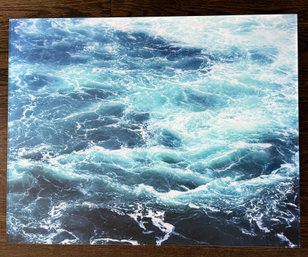 Ocean Print Under Glass