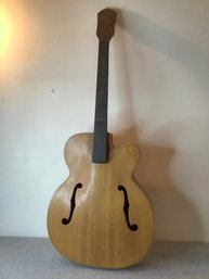 Unfinished Wooden Guitar