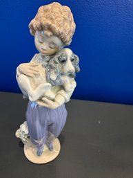 Boy & His Dog   'My Buddy' Vintage Lladro  1984