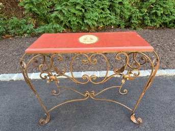 Lillian August Console Table With Wood Top