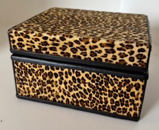 Cheetah Print Trinket Box