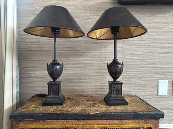 Pair Of Belle Epoque Style Table Lamps