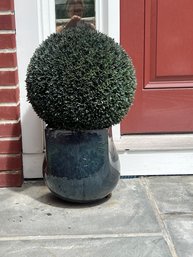 PAIR Indigo Glazed Planters  (LOC: S1)