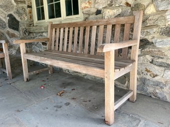 A Teak Bench - Exterior - 60 Inches Long - 1 Of 2