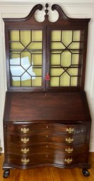 Two Part Antique Fall Front Secretary