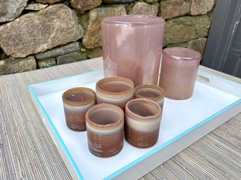 Pretty Tray With Vases & Votives....