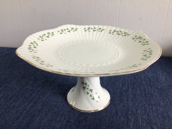 Royal Tara Fine Bone China Pedestal Shamrock Cake Dish