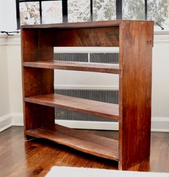 Singapore Import Teak Rustic  Three-Shelf Wooden Bookcase