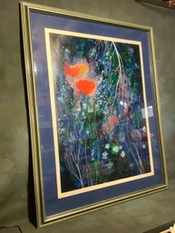 Pencil Signed 'Poppies' By Eyvind Earle Print