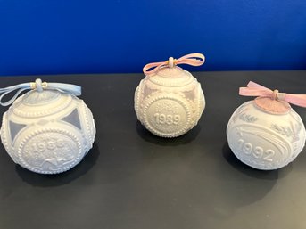 Lladro Christmas Ornament Balls  - Vintage