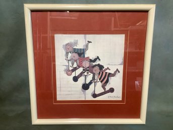 'Les Trotinettes' (Scooters) By Graciela Rodo Boulanger Print
