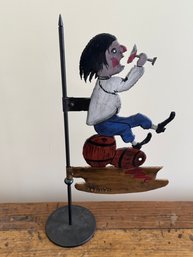 Charming French Metal Folk Art By G. Garnier
