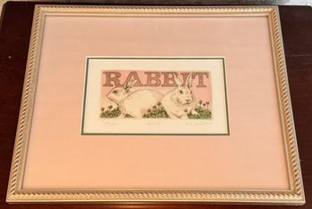 Framed Rabbit Print