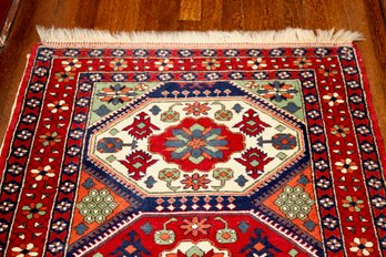 Dubai Import Handwoven Persian Style  Traditional Geometric Wool Runner