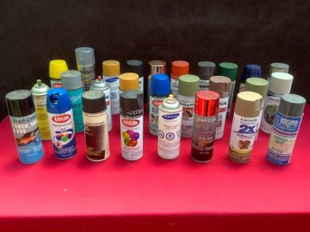 Mixed Spray Paint Lot