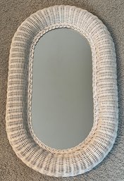 Oval Wicker Mirror