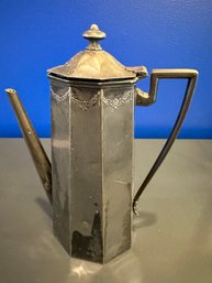 Antique Quadruple Plate E. G. Webster Coffee Pot Made Between 1879 And 1928
