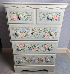 Hand Painted Four Drawer Chest