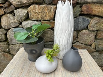 Vase And Planter Decorative Grouping