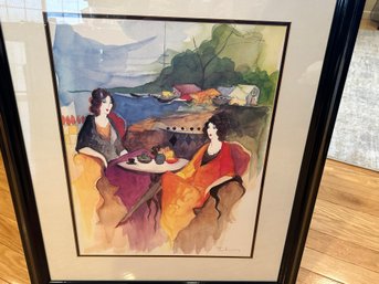 Signed Lithograph By Itzchak Tarkay With Certificate Of Authenticity